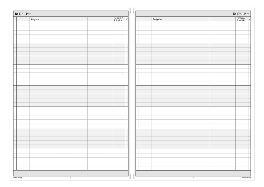 To-Do Heft A4