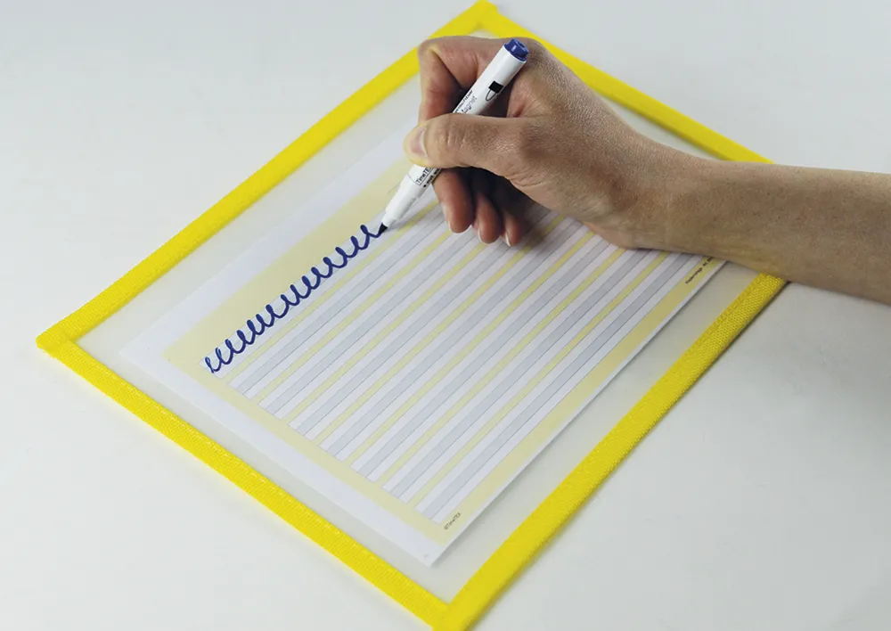 Übungs-Blättertaschen abwischbar, 10-tlg.