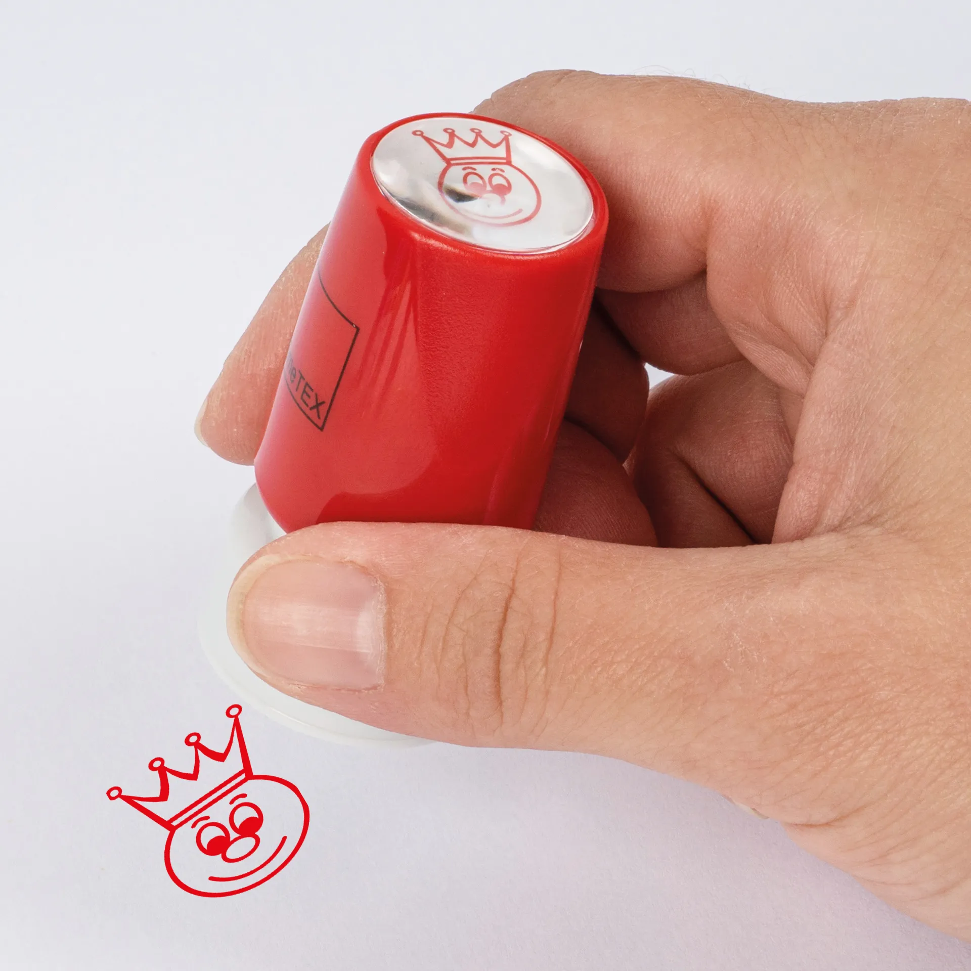 Stempel, Gesicht mit Krone