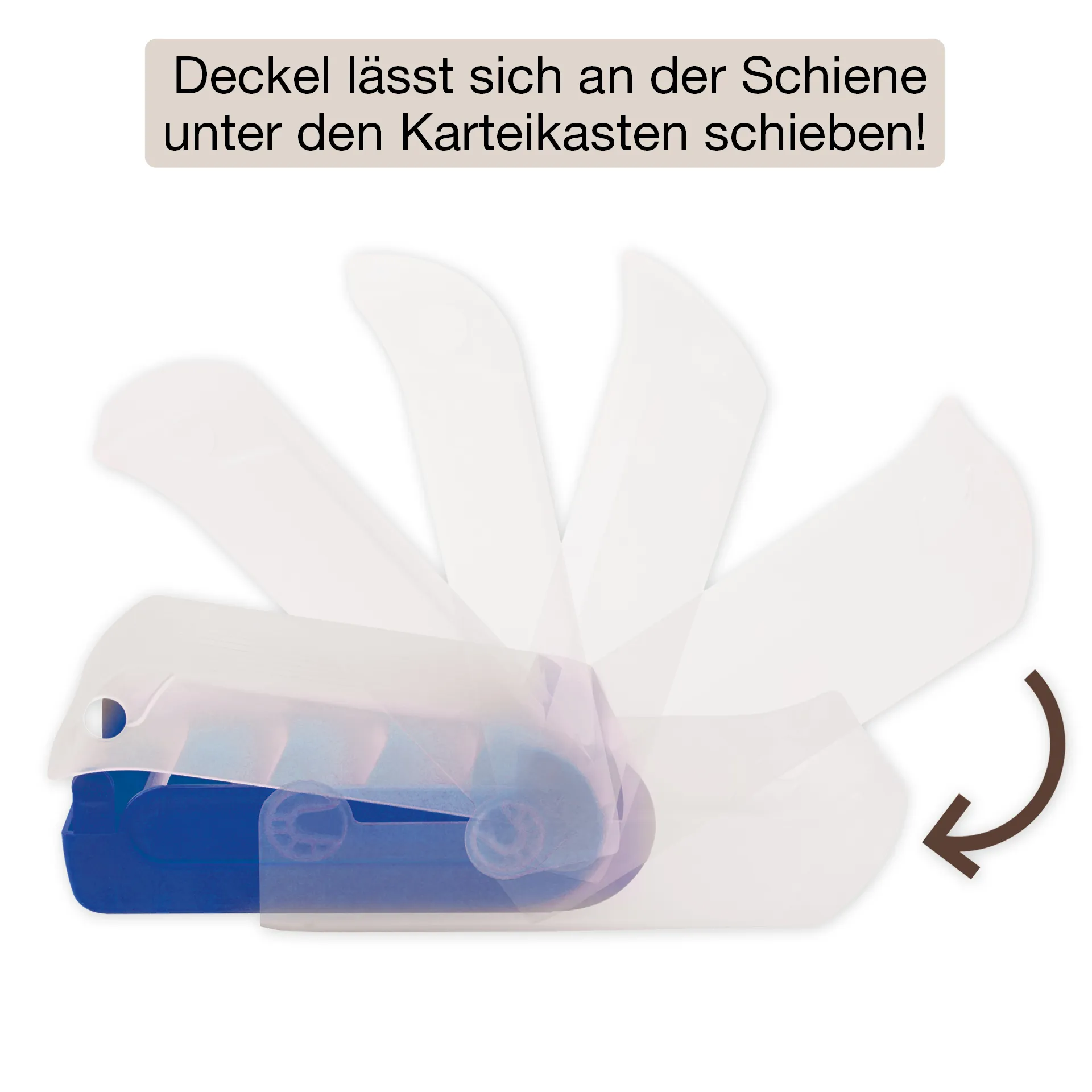 Lern-Karteikasten Kunststoff für A8