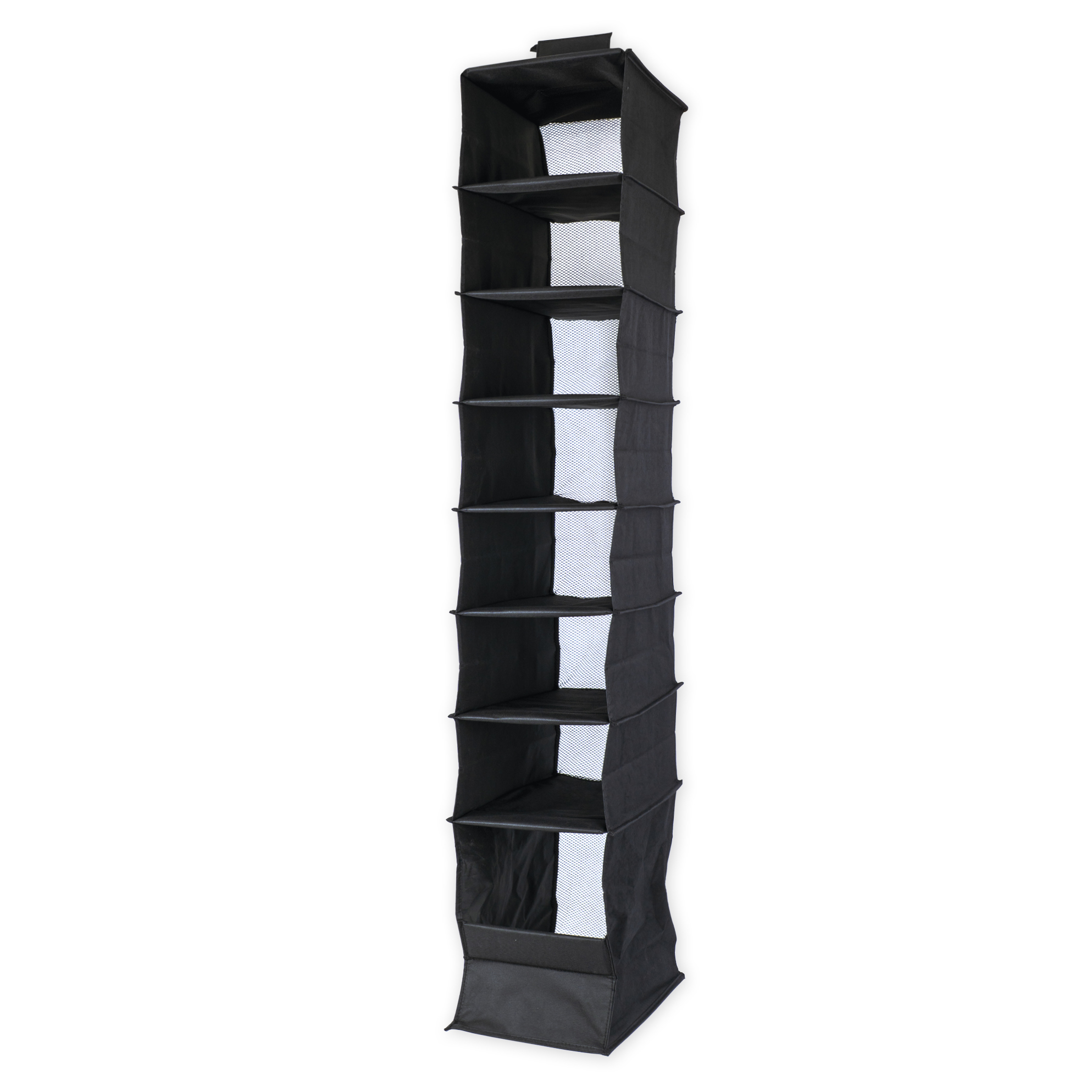 Hänge-Regal "Origami" A4 mit 8 Fächern, aus Nylongewebe, schwarz