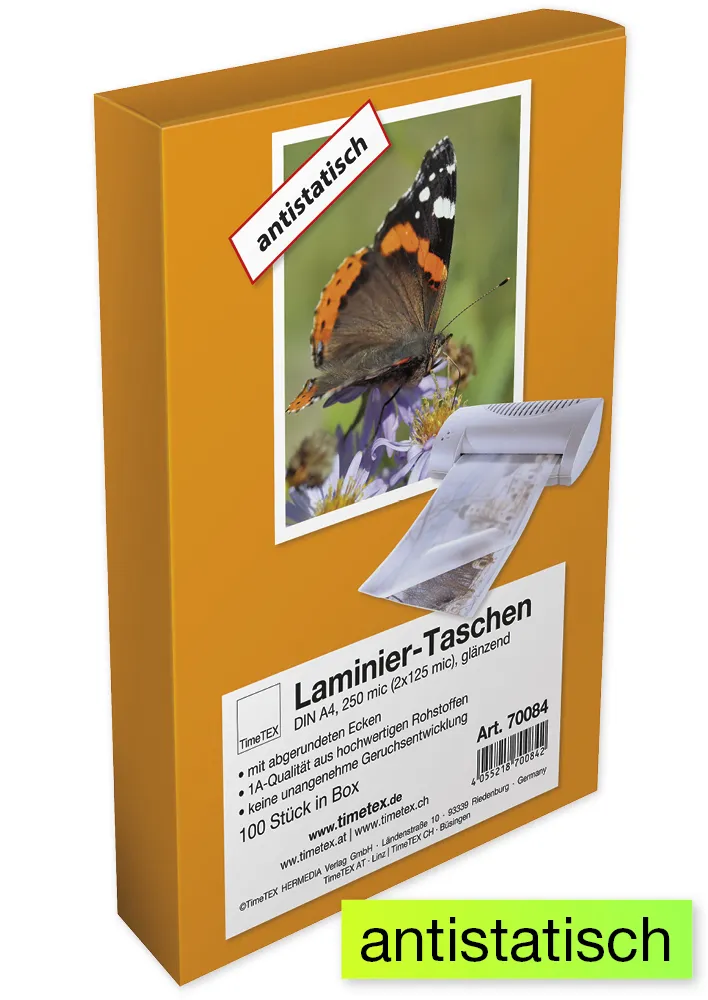Laminiertaschen A4 2x125 mic, Glanz