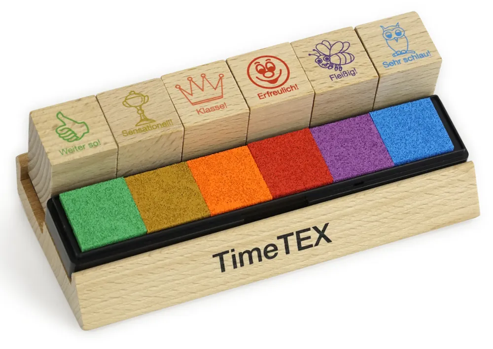 Stempel Holz, 6-tlg. Lob 2