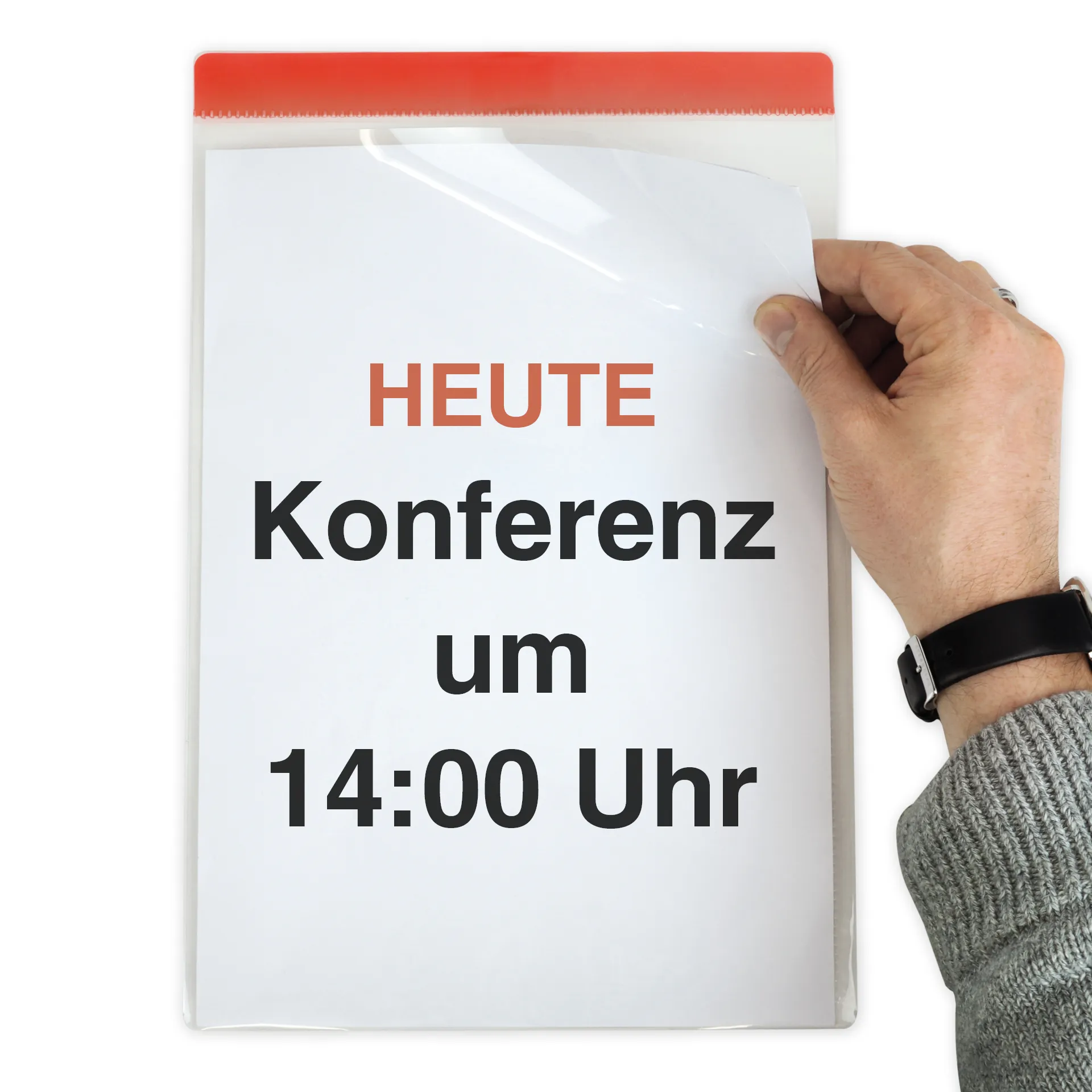 Set Einstecktaschen A4-Plus mit Farbstreifen, selbsthaftend, 5-tlg. Set Einstecktaschen A4-Plus mit Farbstreifen, selbsthaftend, 5-tlg.