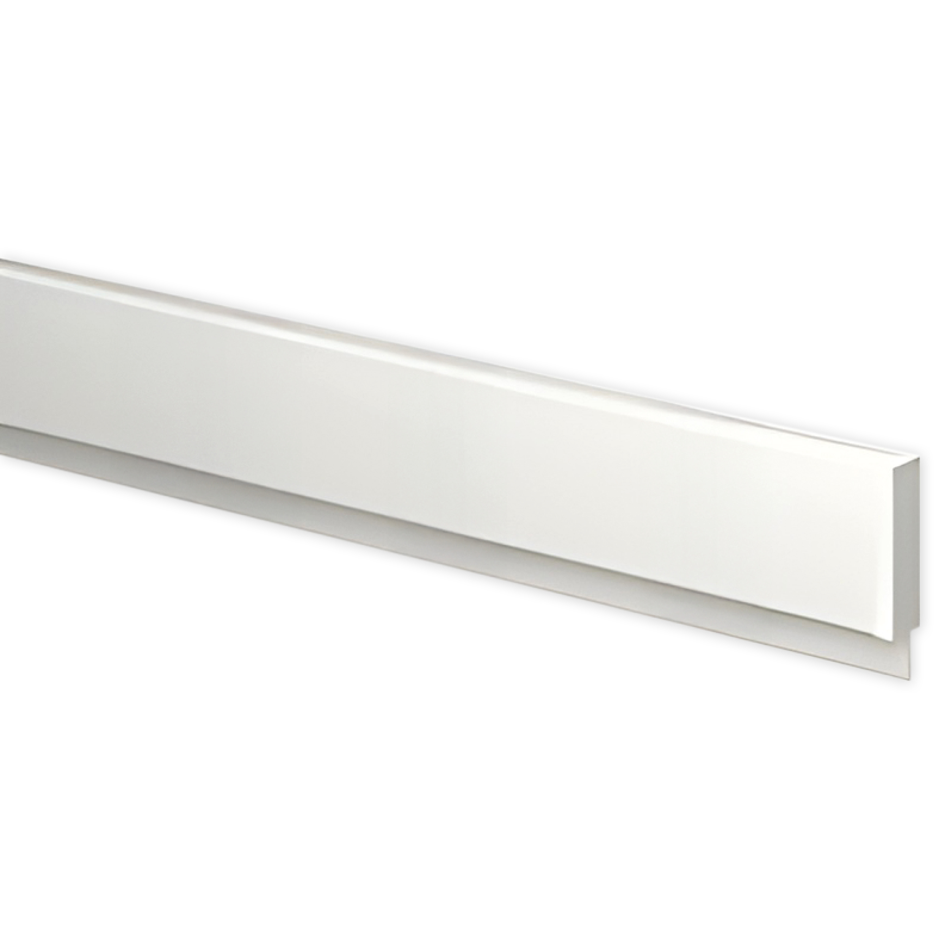 Info-Leiste mit Befestigungs-Material, 100 cm, weiß