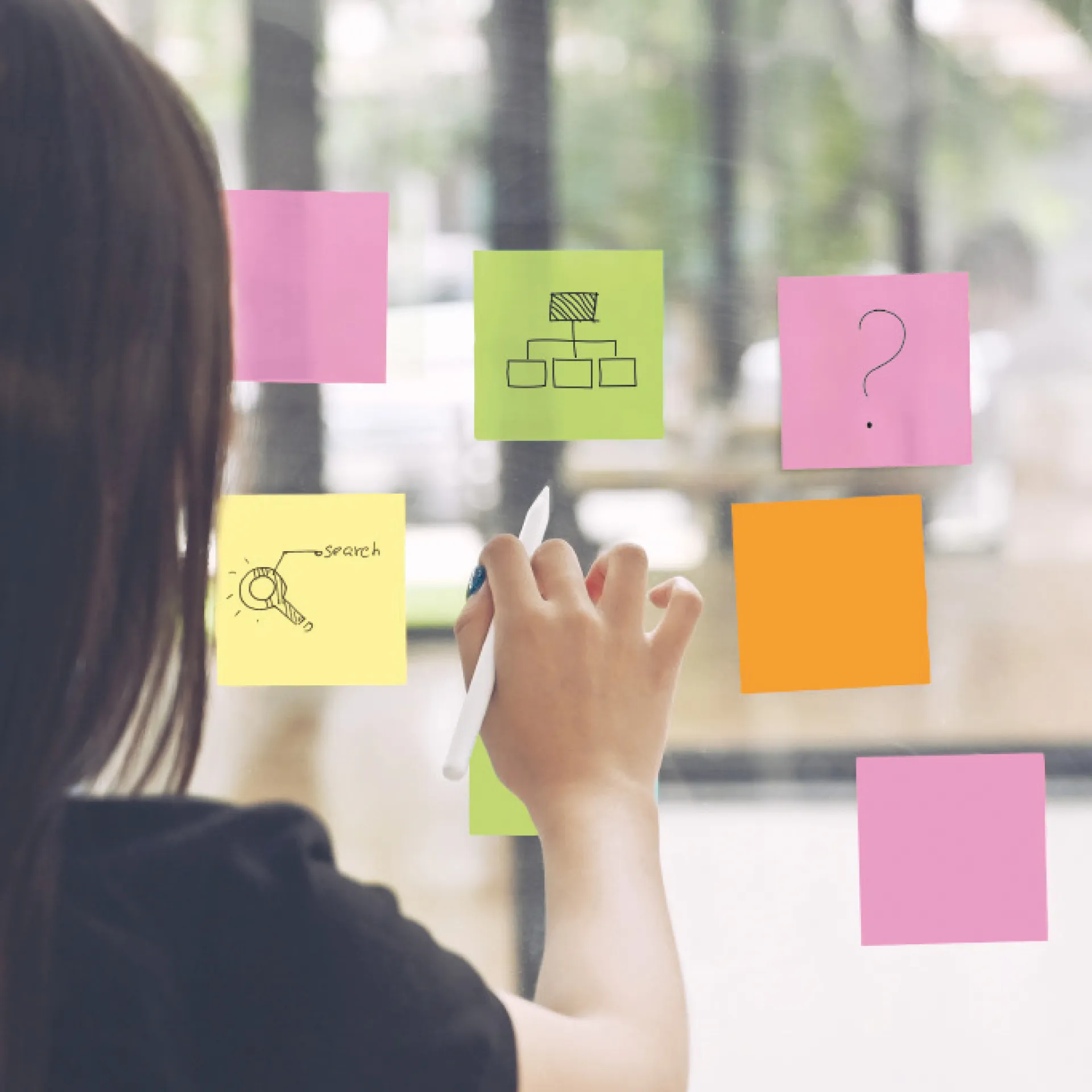 Notiz-Zettel "statisch", 10 x 10 cm, 250 Stück