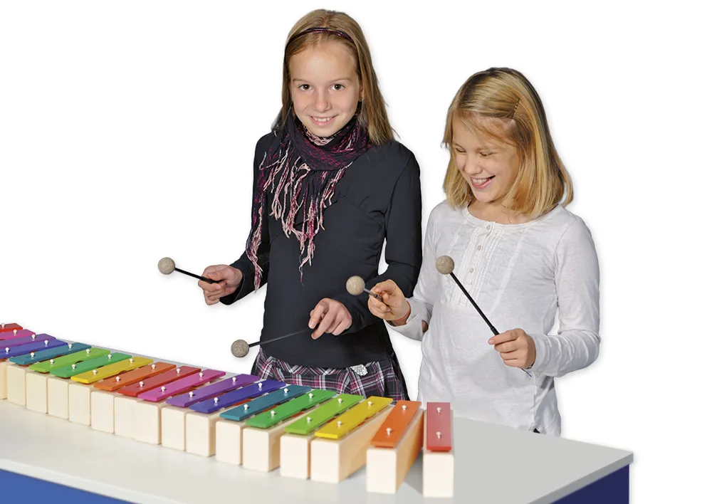 SONOR Klingende Stäbe, Chromatische Ergänzung, mit Notenaufdruck, KS 40 L BW