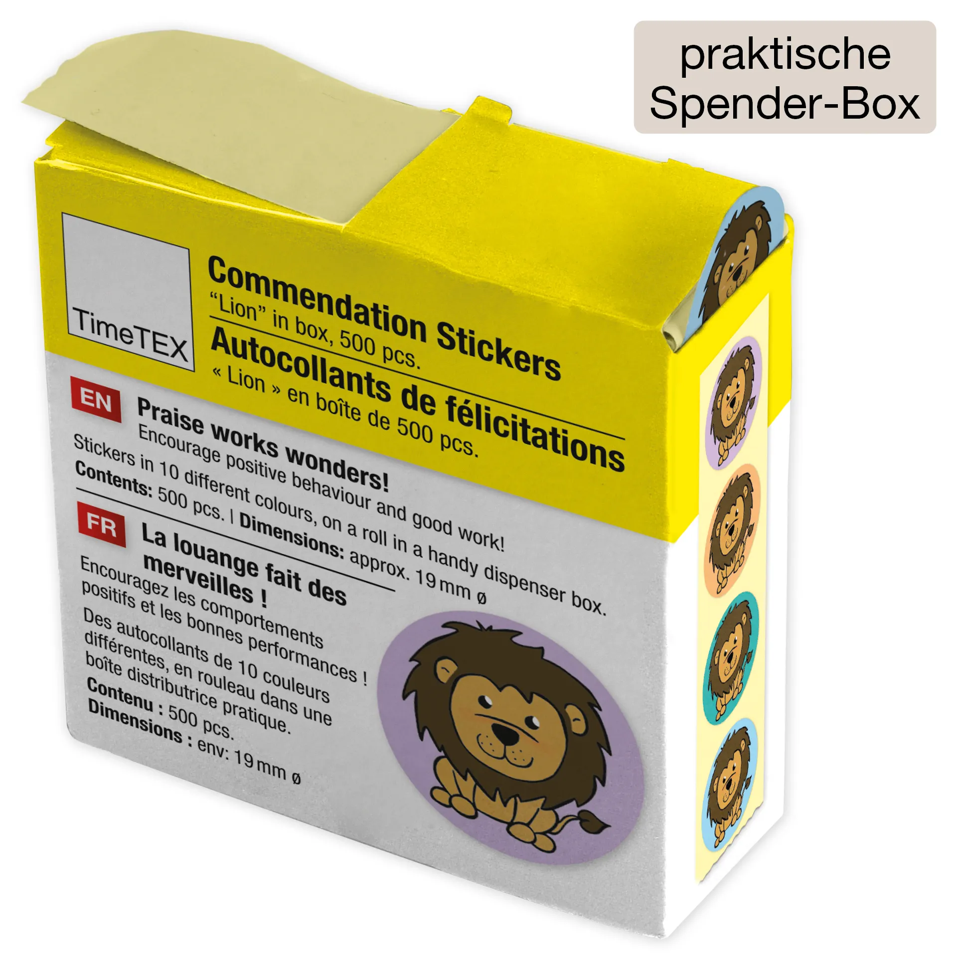 Lob-Aufkleber, Löwe