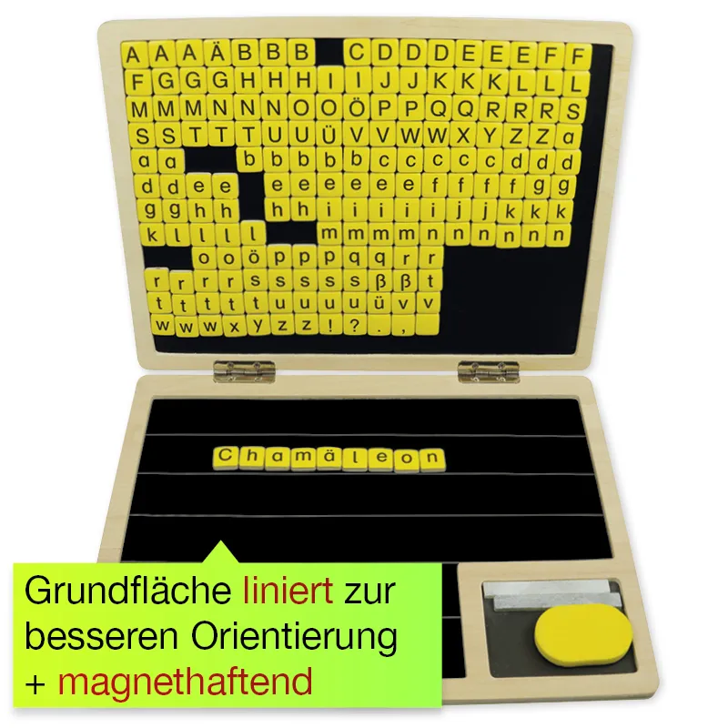 "Lese-Computer" aus Holz, magnetisch