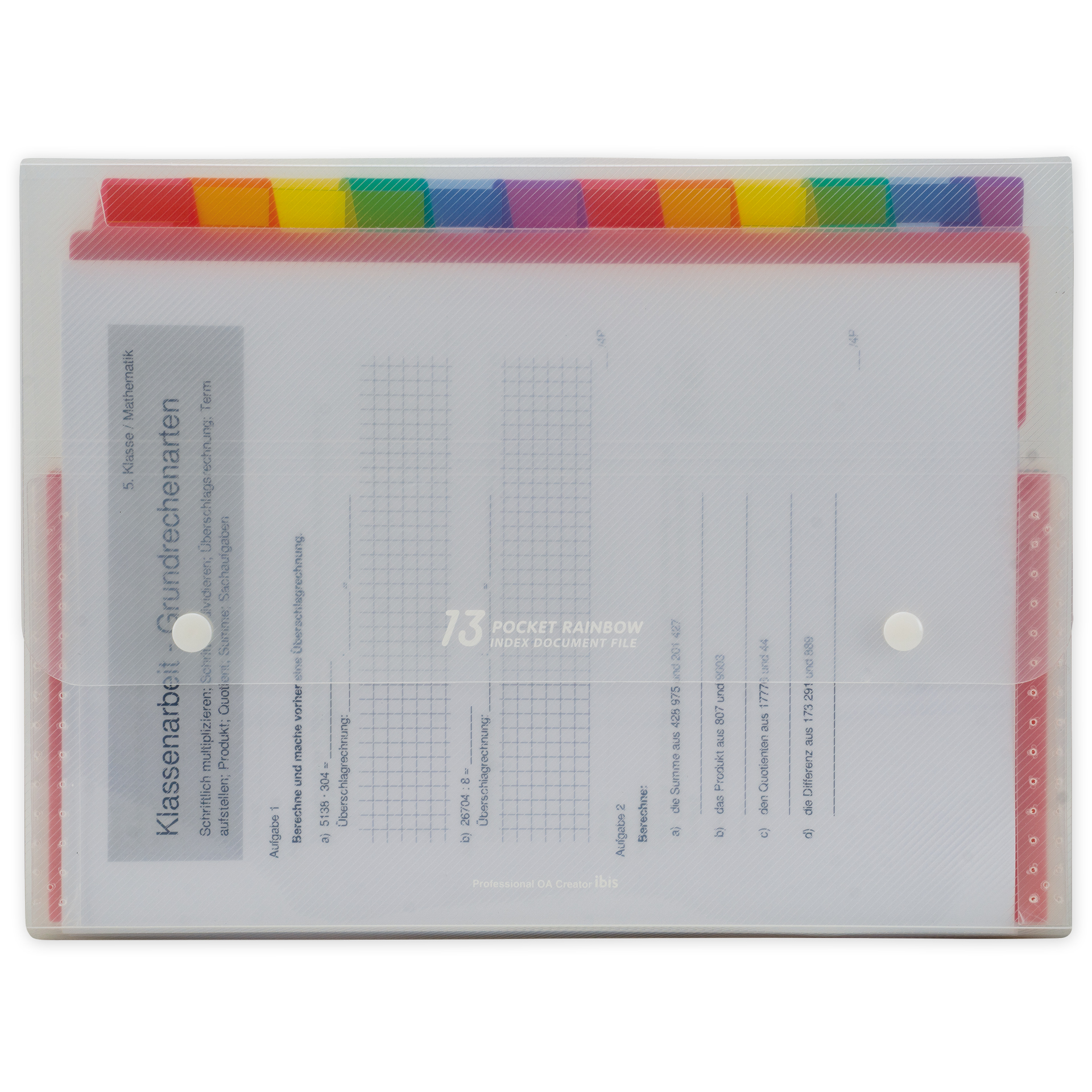 Fächer-Ablageregistermappe A4