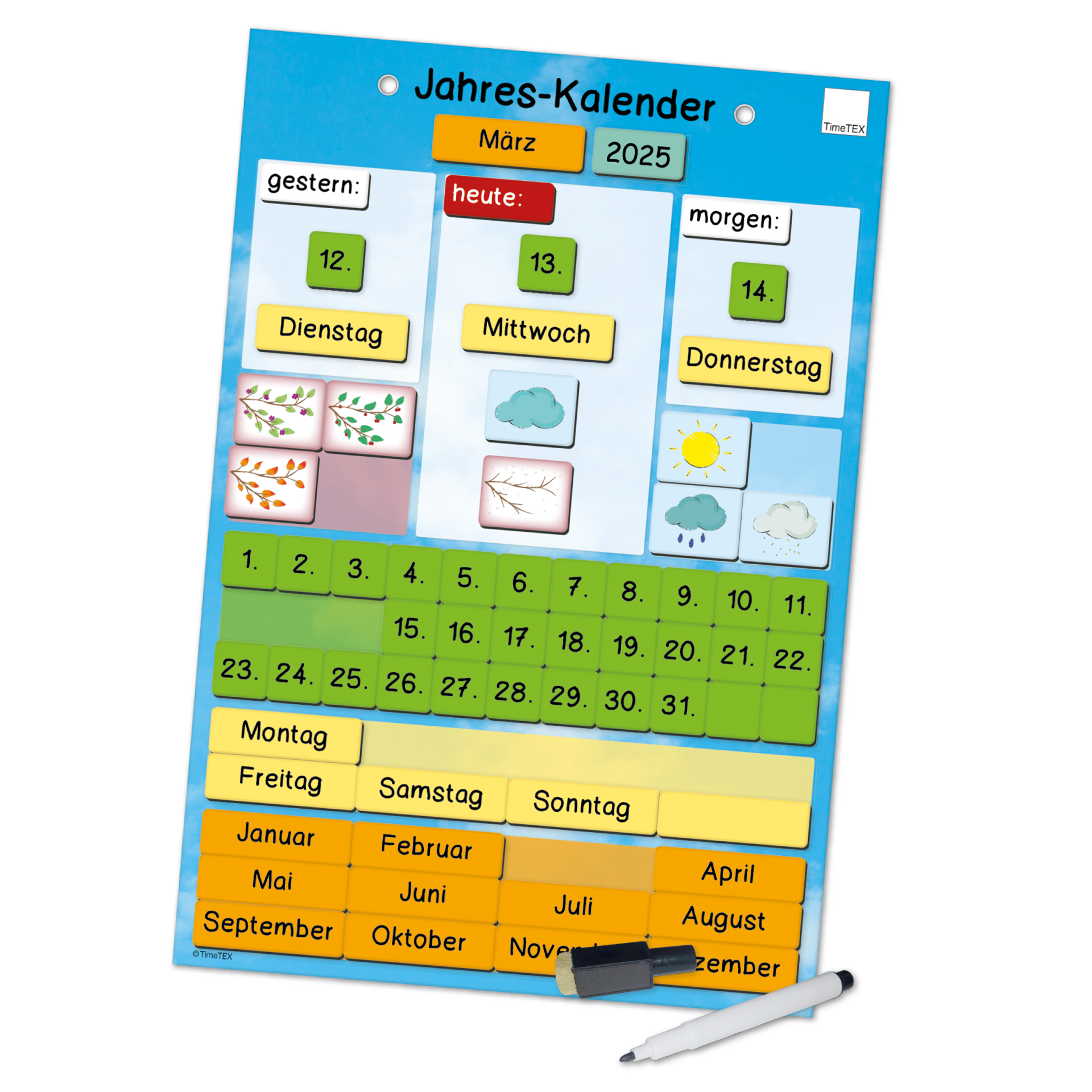 "Mein Jahr" Kalender magnetisch