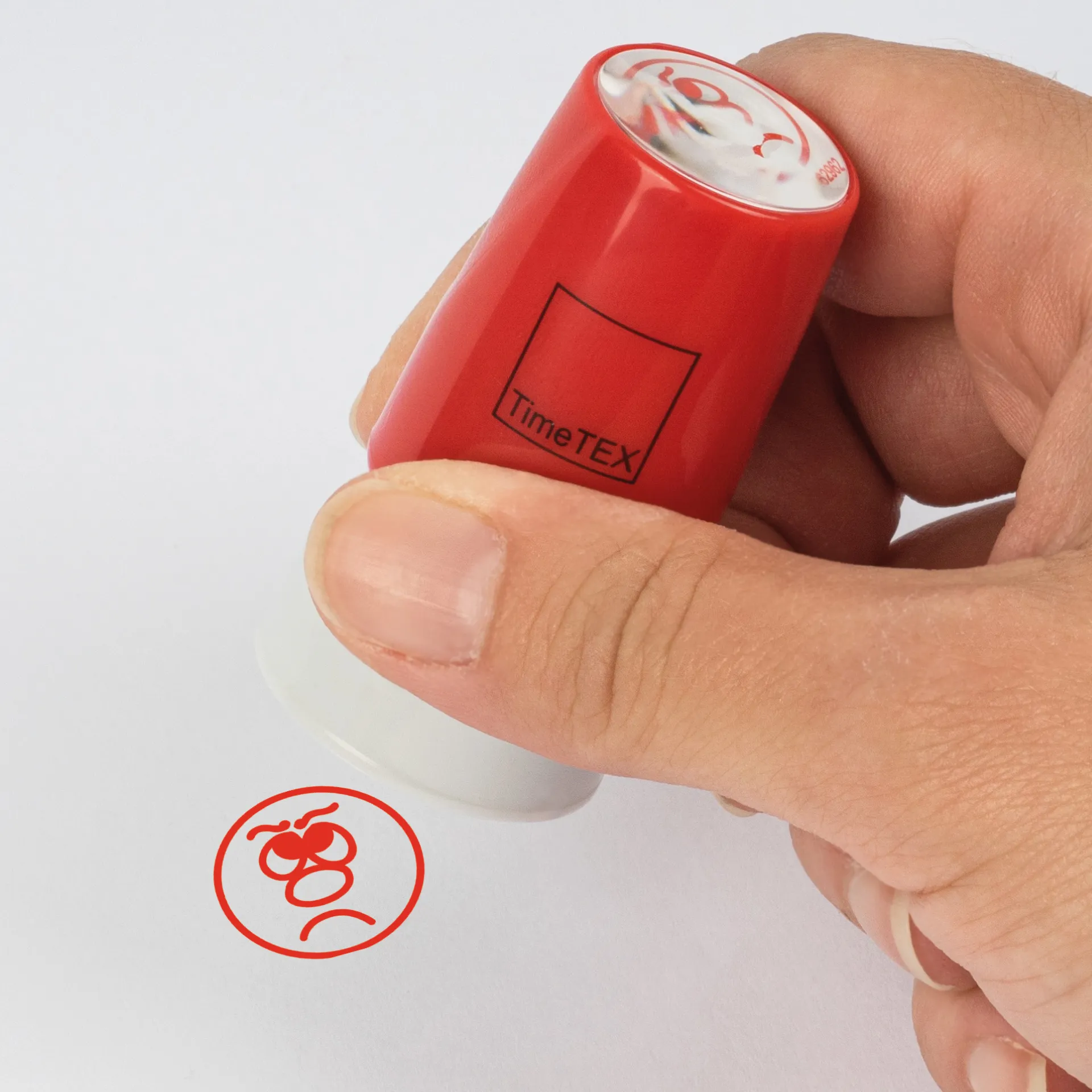 Stempel, Gesicht traurig