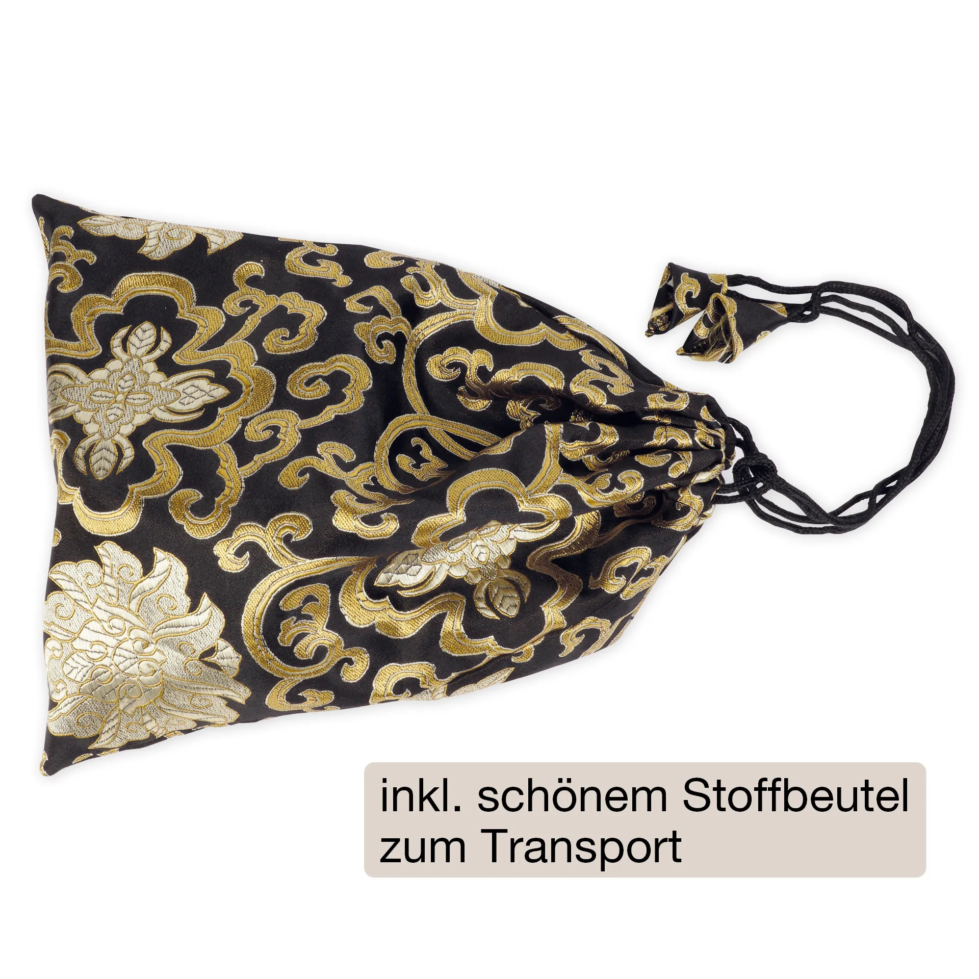 Metall-Klangschale "Zen" im Stickbeutel