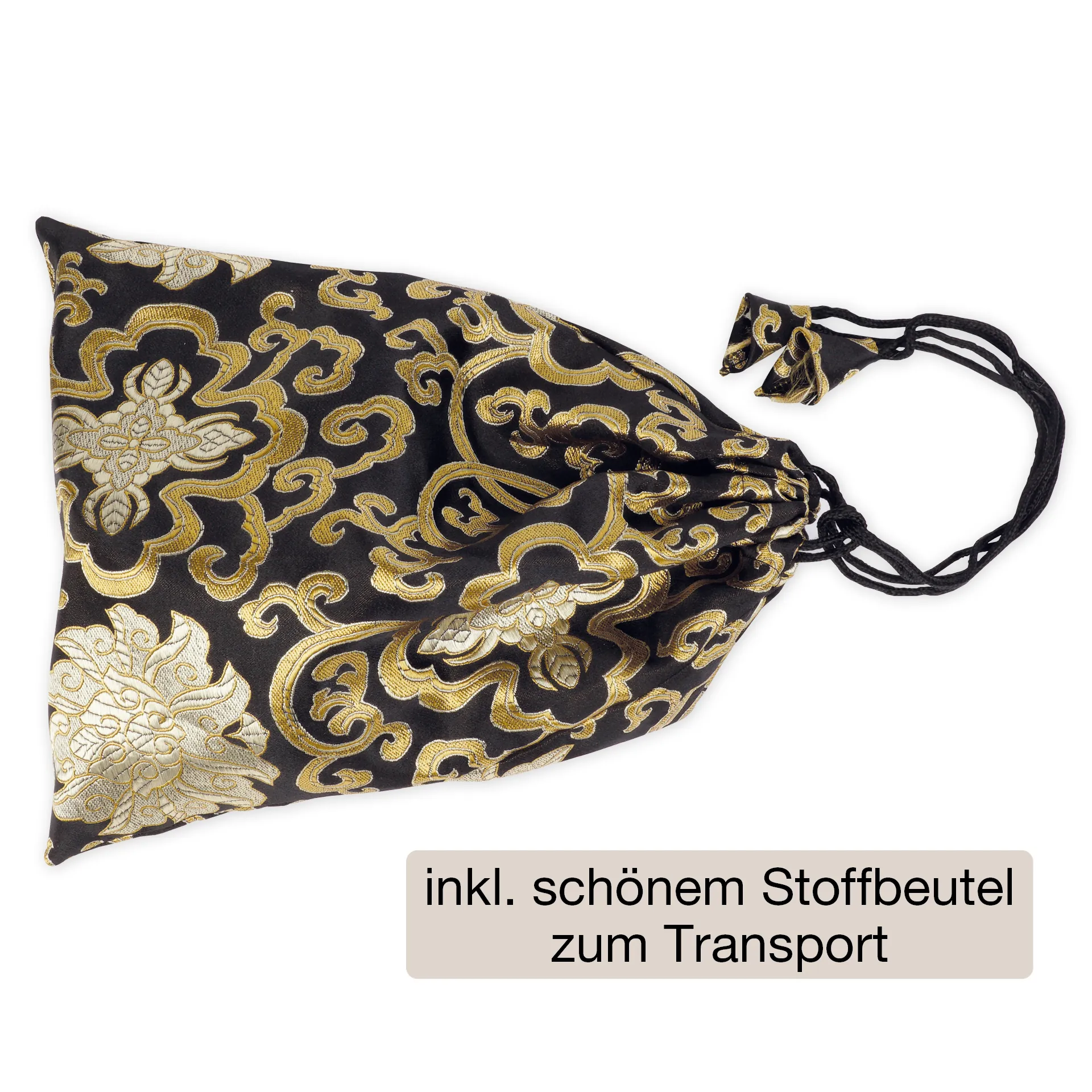 Metall-Klangschale "Zen" im Stickbeutel