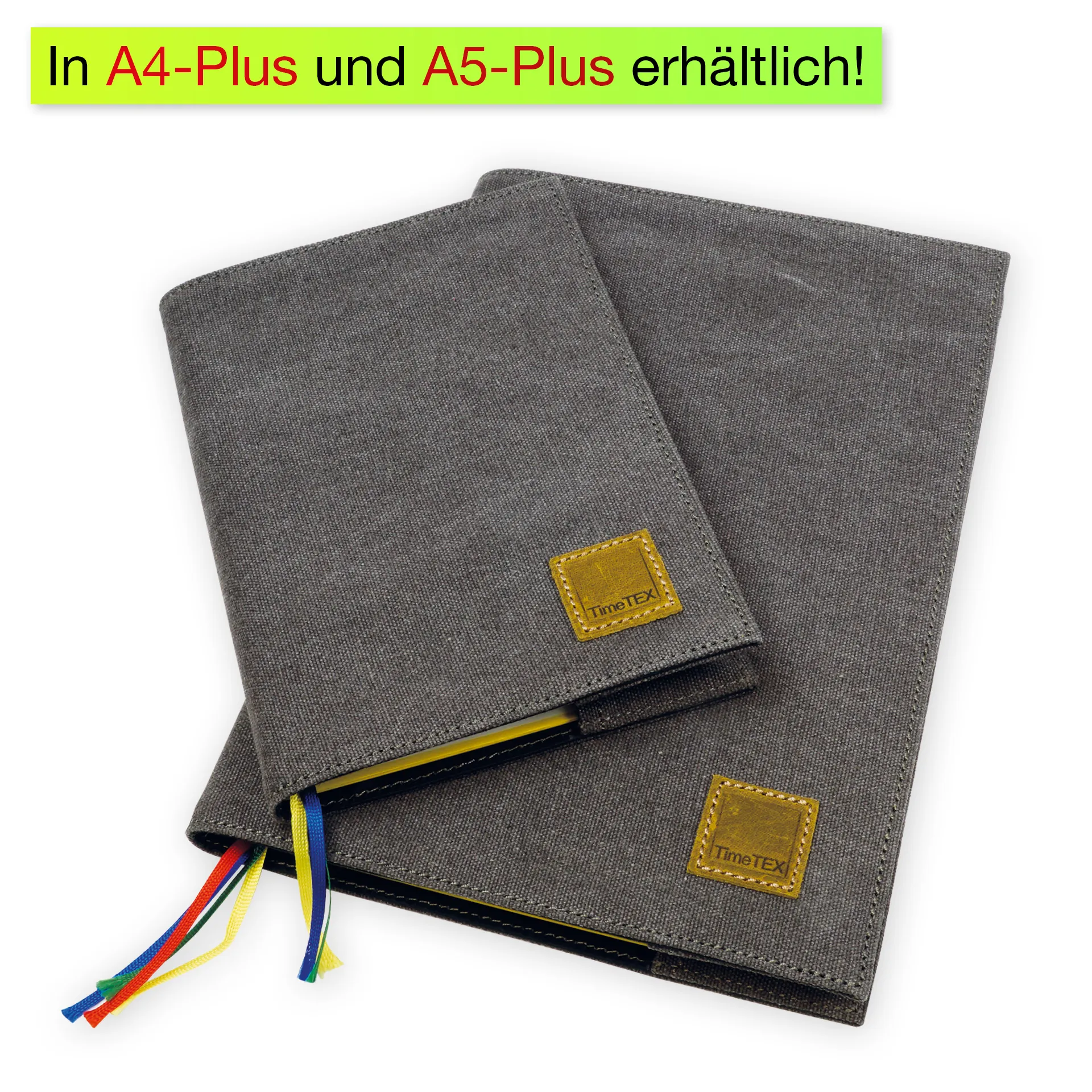 TimeTEX Kalenderhülle aus Canvas A4-Plus, mit Stiftschlaufe