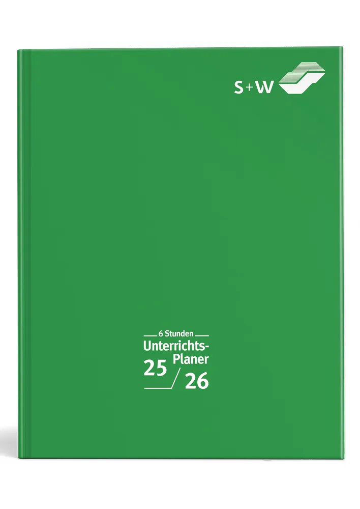 s+w Unterrichts-Planer A4++ 25/26 - 6 Stunden