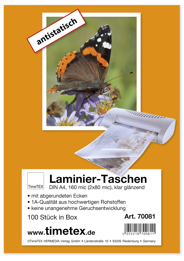 Laminiertaschen A4 2x80 mic, Glanz