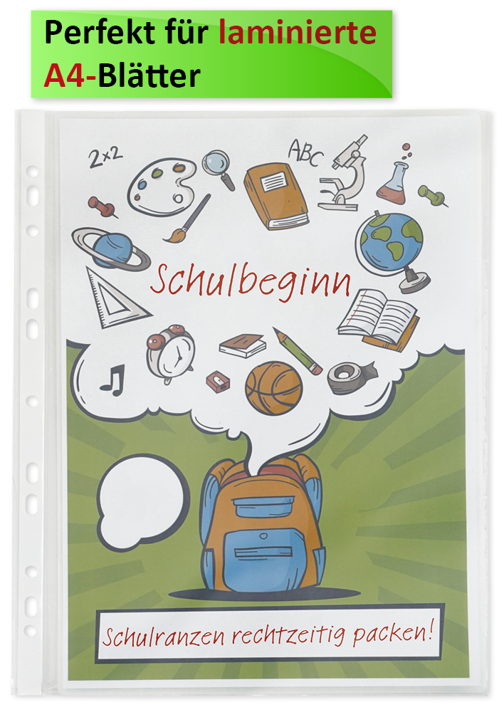 Klarsichthüllen A4++ stabil, 10-tlg.