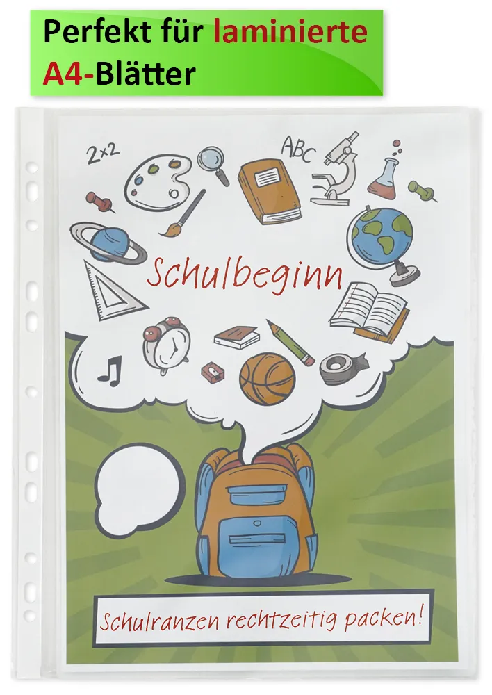 Klarsichthüllen A4++ stabil, 10-tlg.