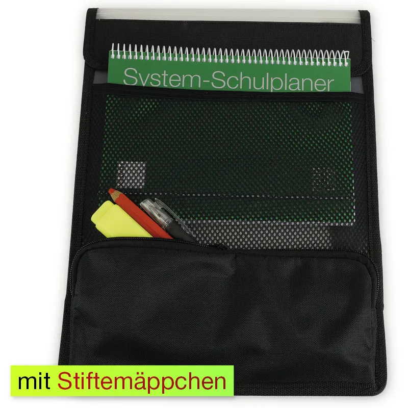 Tascheneinsatz A4 mit Netz und Stiftmäppchen