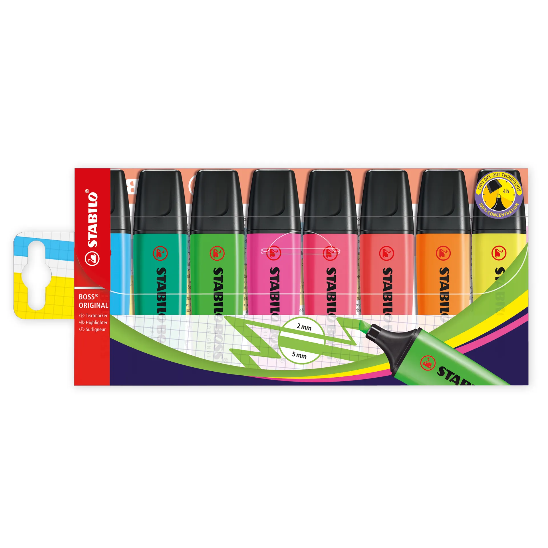 Stabilo Boss Original Textmarker, 8-tlg.