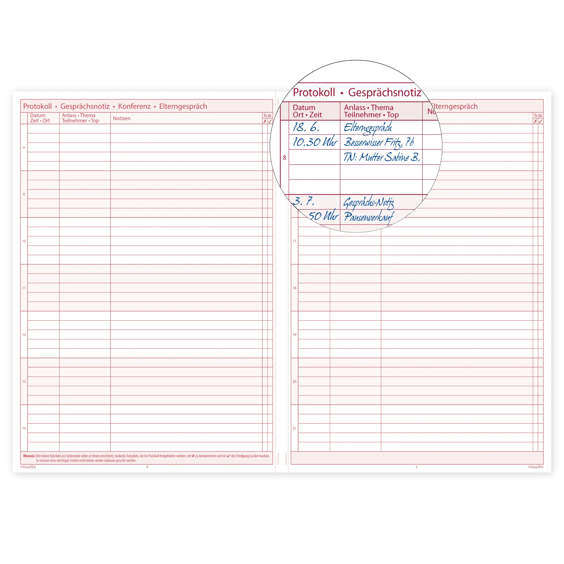 TimeTEX Heft Schul-Notizen A4