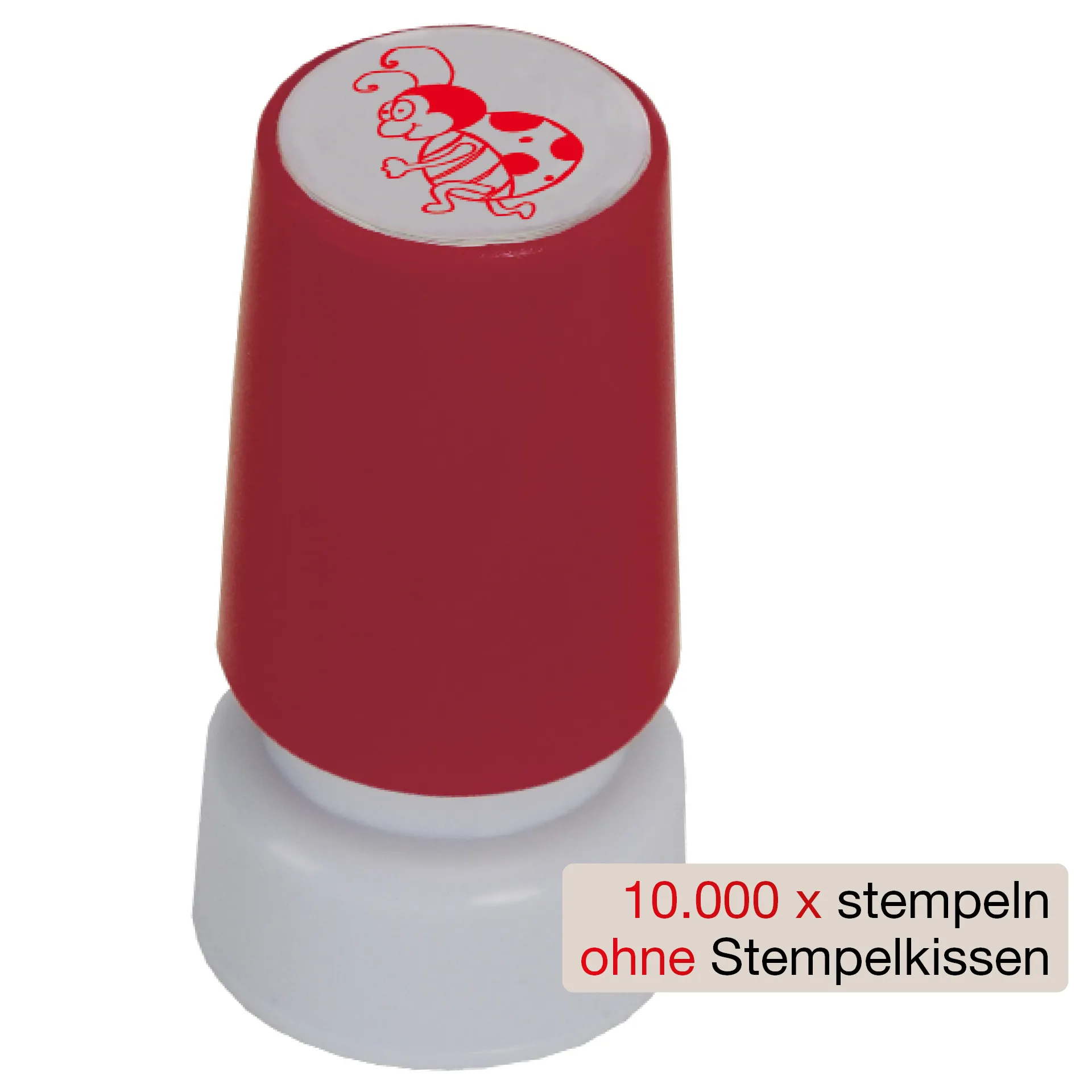 Siebdruck-Stempel "Perpetuum", "Marienkäfer"