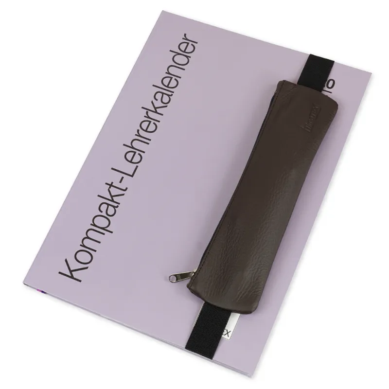 Aufspann-Federmäppchen Leder