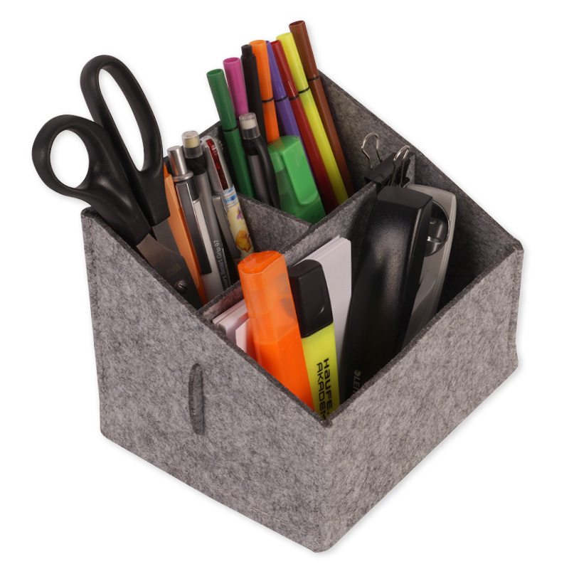 Tisch-Organizer "Filzi II" aus Filz, grau