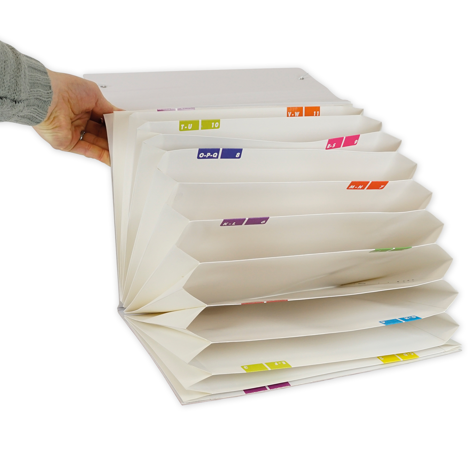 Set Fächermappe aus Pappe A4-Plus, 3-tlg.