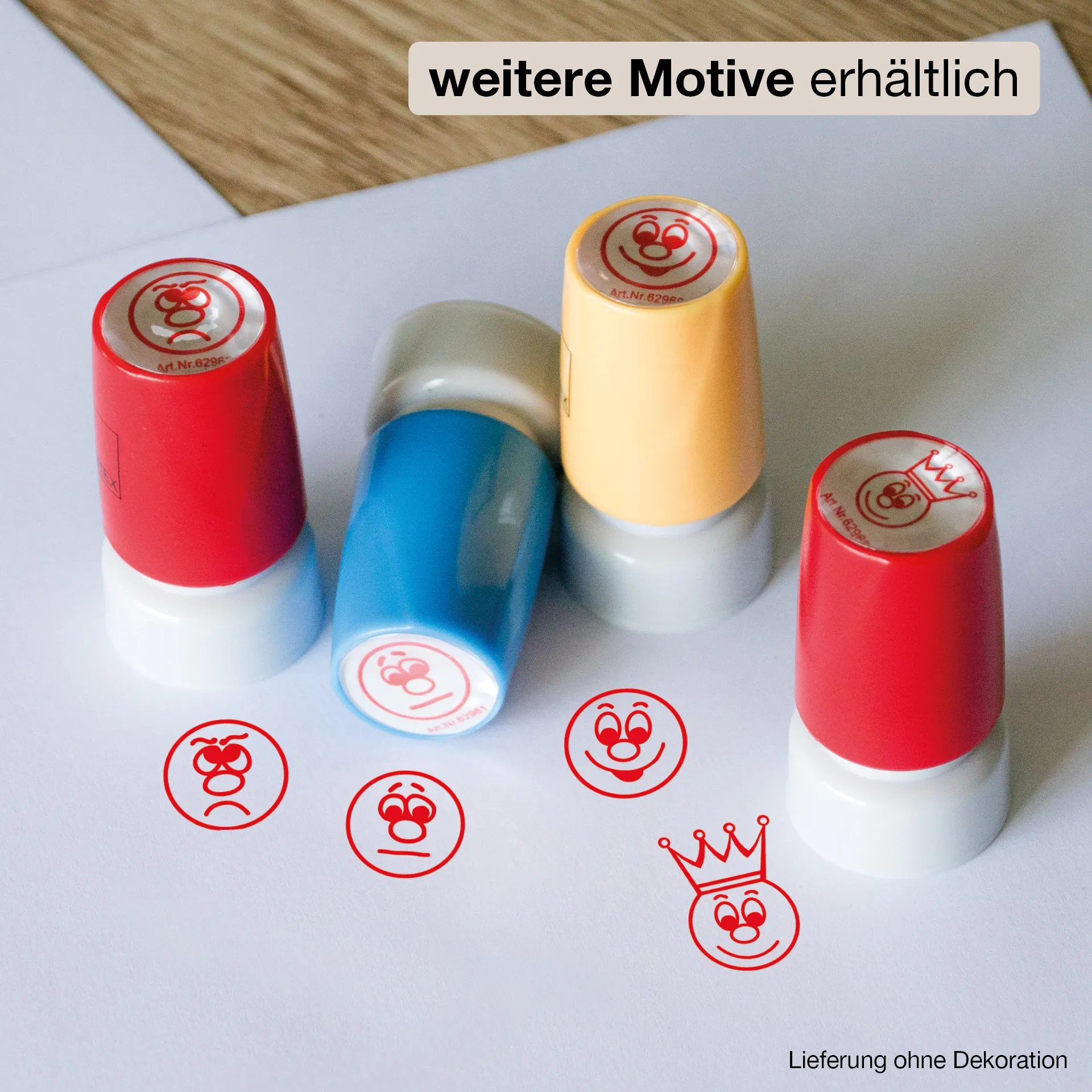 Stempel, Gesicht lachend