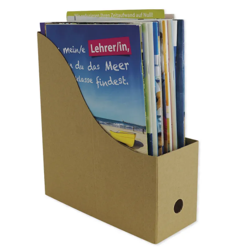 Set Natura-Stehsammler A4 aus Pappe, 5 Stück