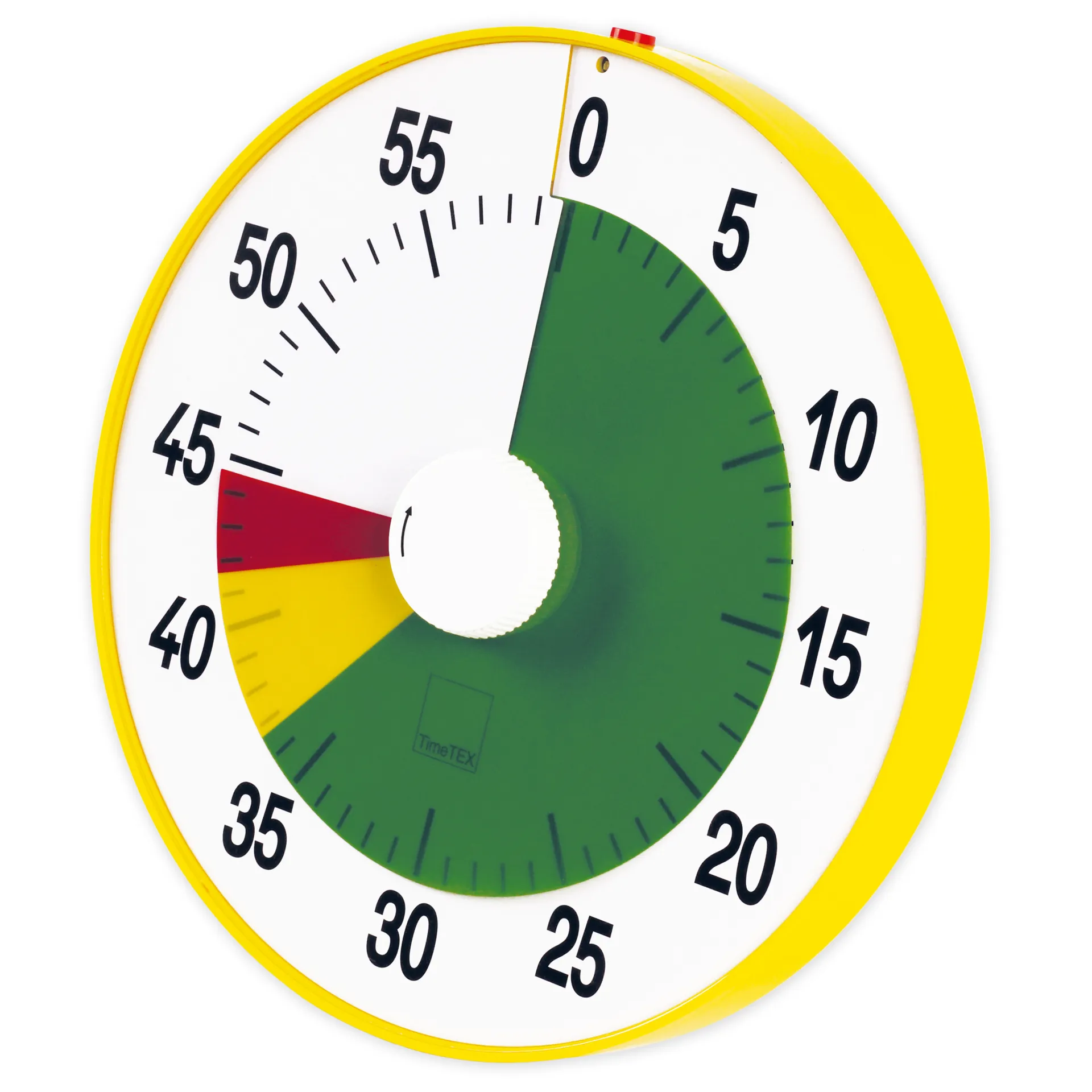 TimeTEX Zeitdauer-Uhr "lautlos" XL, 32 cm ø, mit Ampelscheibe + Pausentaste