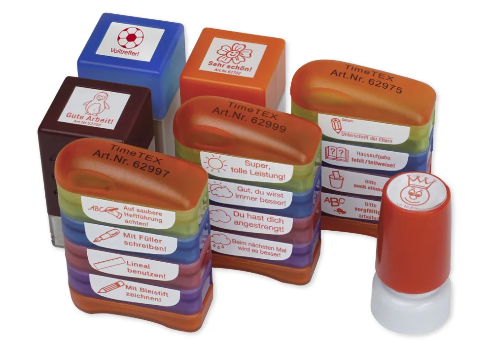 Siebdruck-Stempel-Set "Loben wirkt Wunder" 16-tlg., in Box