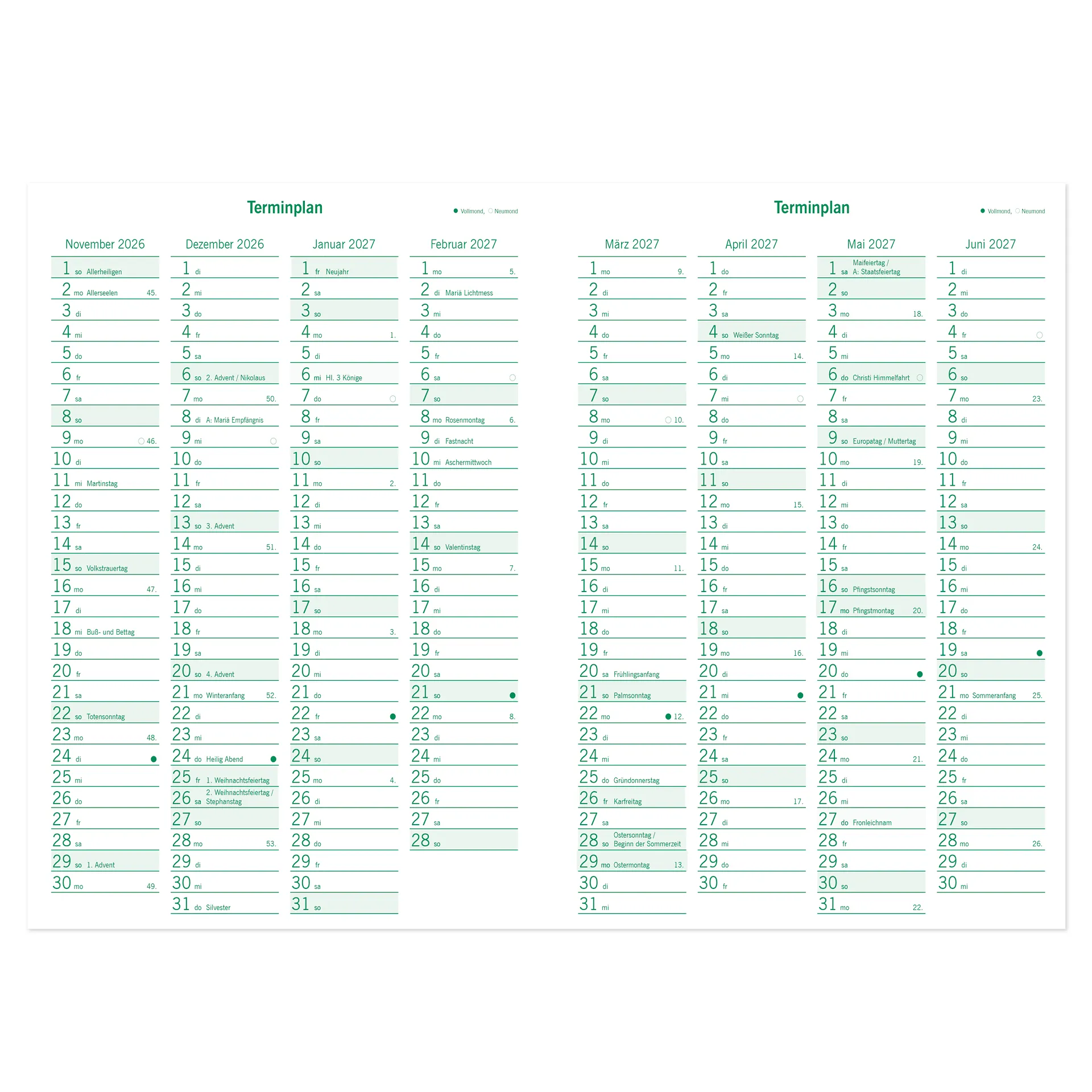 s+w Unterrichts-Planer A5++ 26/27