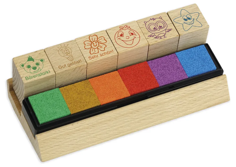 Stempel Holz, 6-tlg. Lob 4