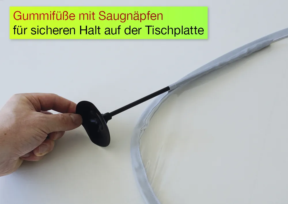 Hygiene-Schutzaufsteller Basic U- und Z-Form, 3-fache Trennwand