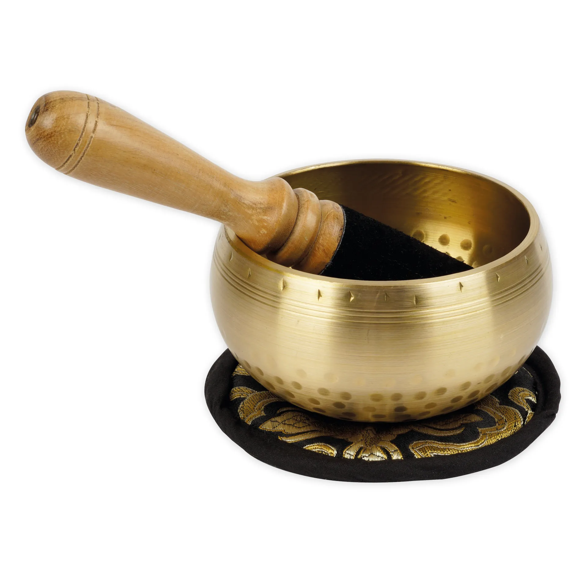 Metall-Klangschale "Zen" im Stickbeutel