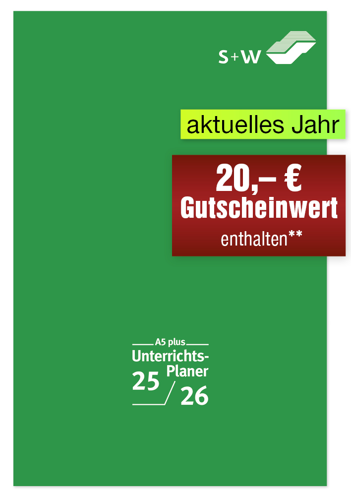 s+w Unterrichts-Planer A5++ 25/26