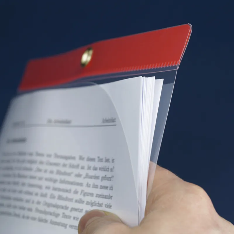 Set Einschubtaschen mit Farbrand, 5-tlg.