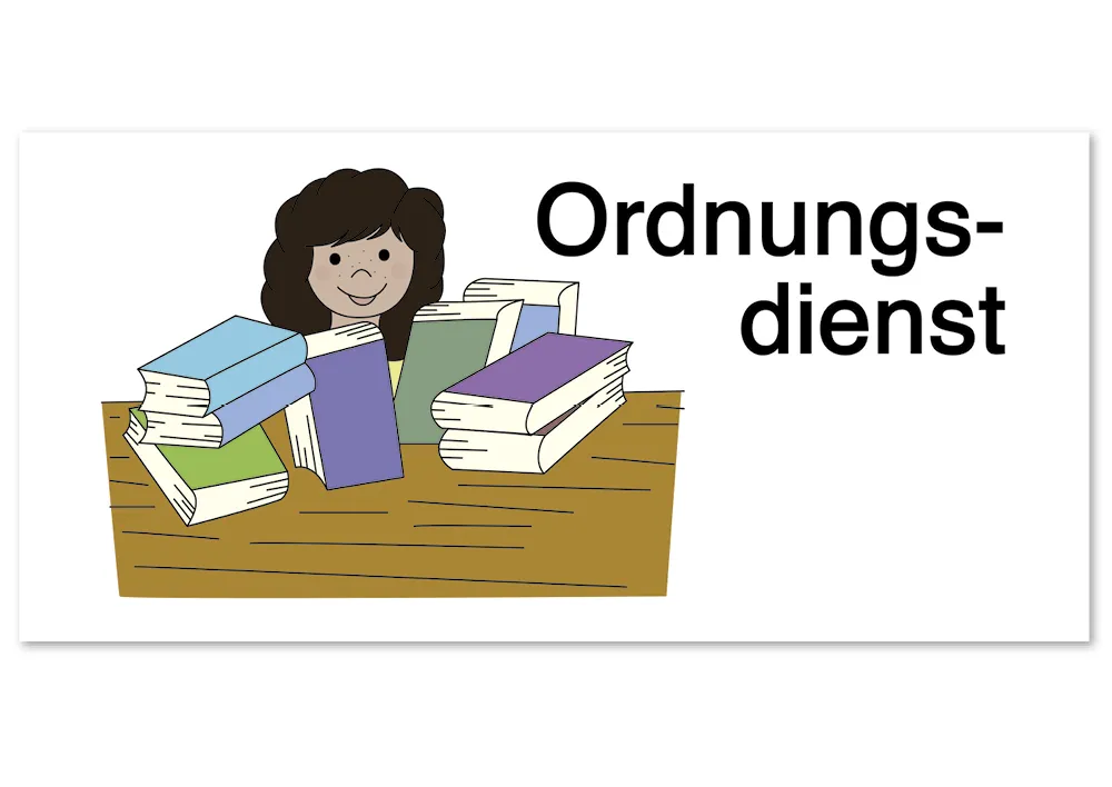 Klassendienst-Bildkarten magnetisch, 24-tlg., in Box