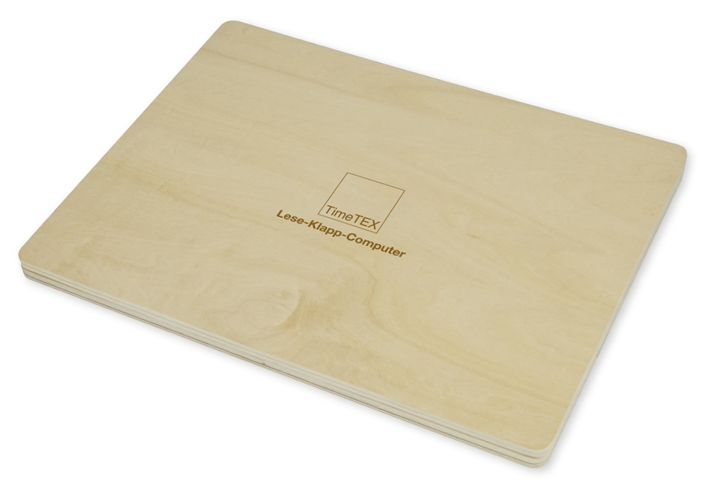 "Lese-Computer" aus Holz, magnetisch