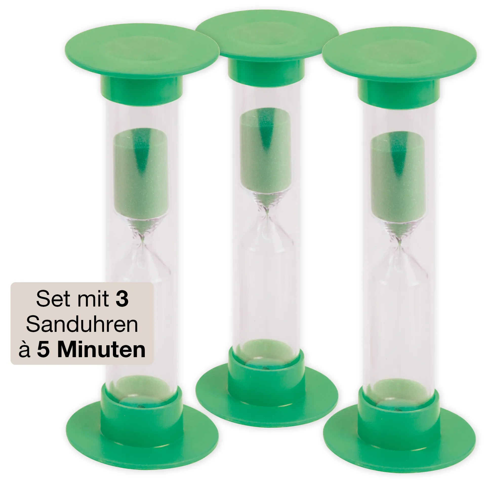 Set Sanduhren 14,5cm hoch, 3-tlg.