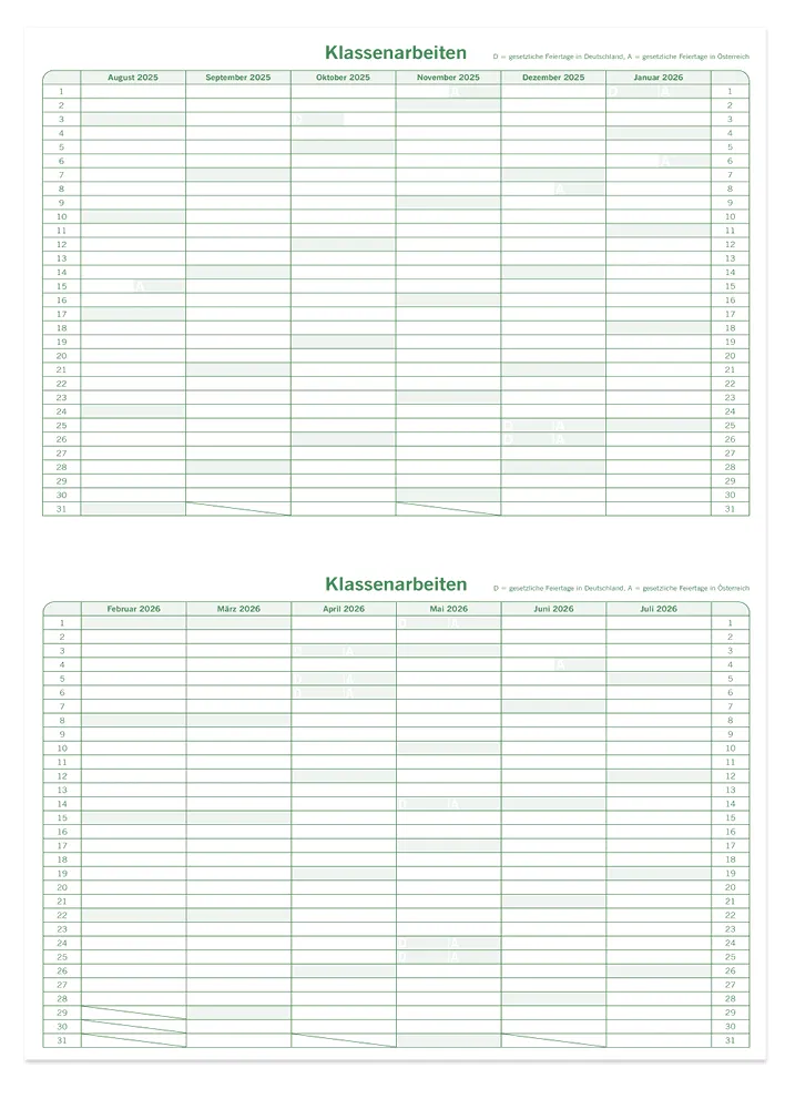 s+w Unterrichts-Planer A5++ 25/26