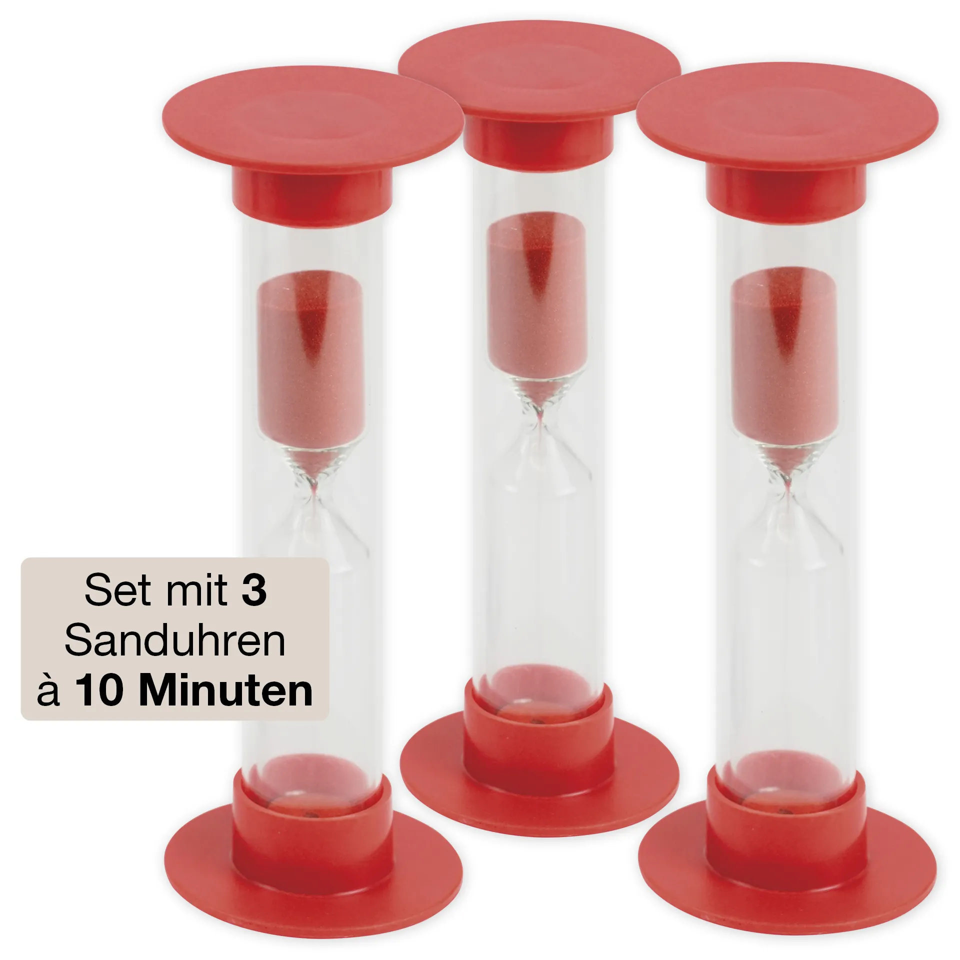 Set Sanduhren 14,5cm hoch, 3-tlg.