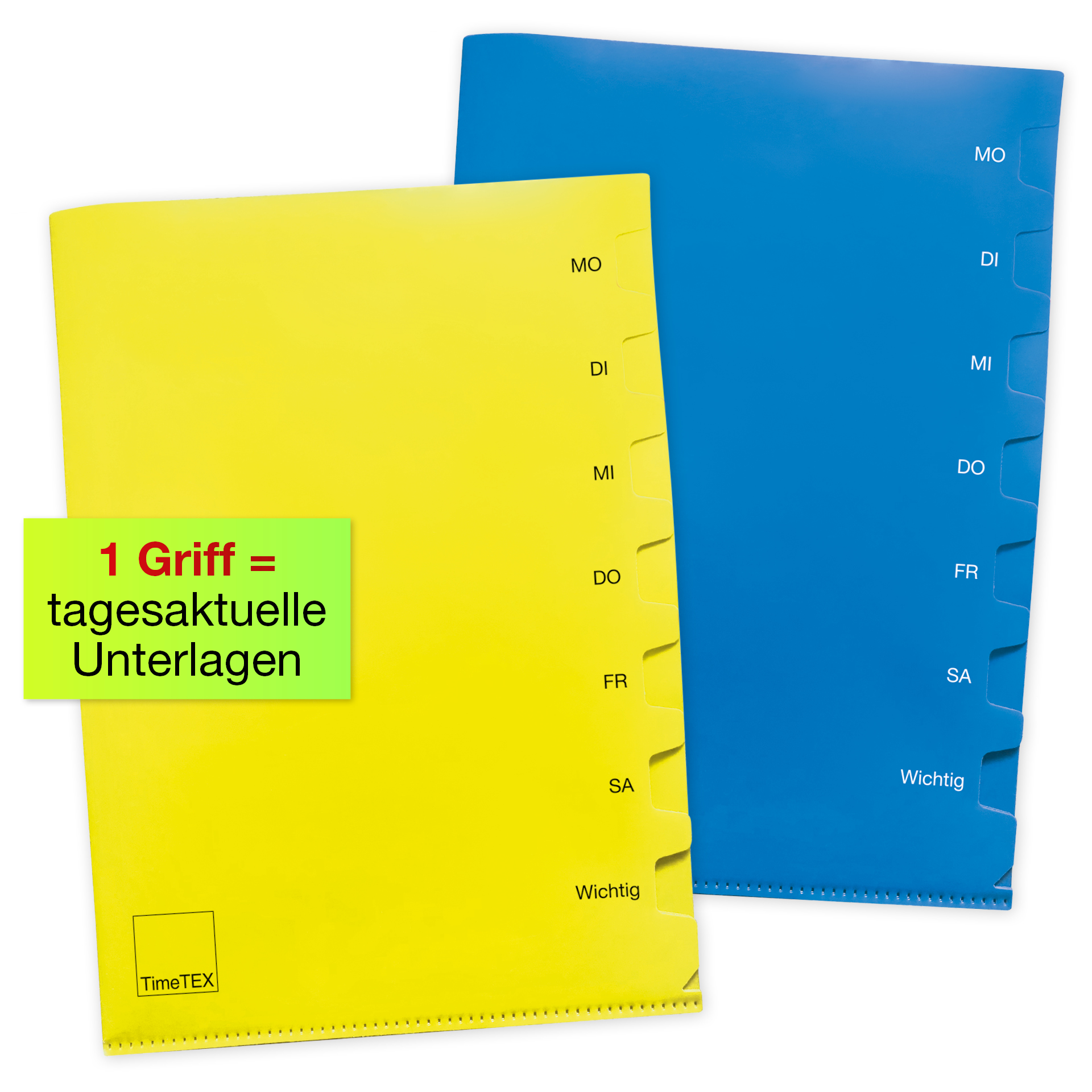 Ordnungs-Mappe Wochentage A4, 2-tlg.