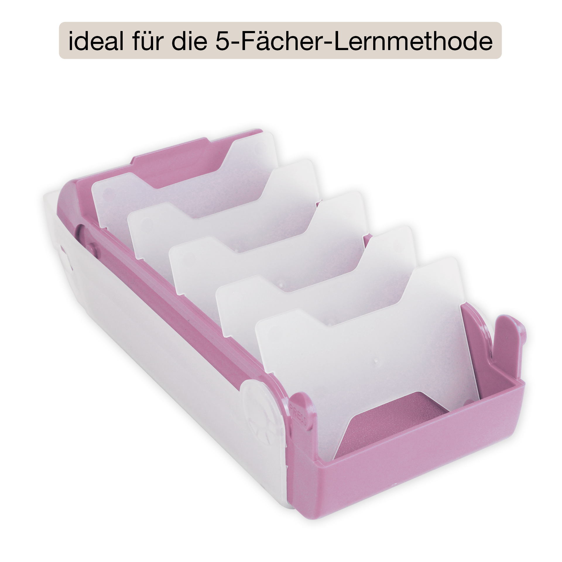 Lern-Karteikasten Kunststoff für A8