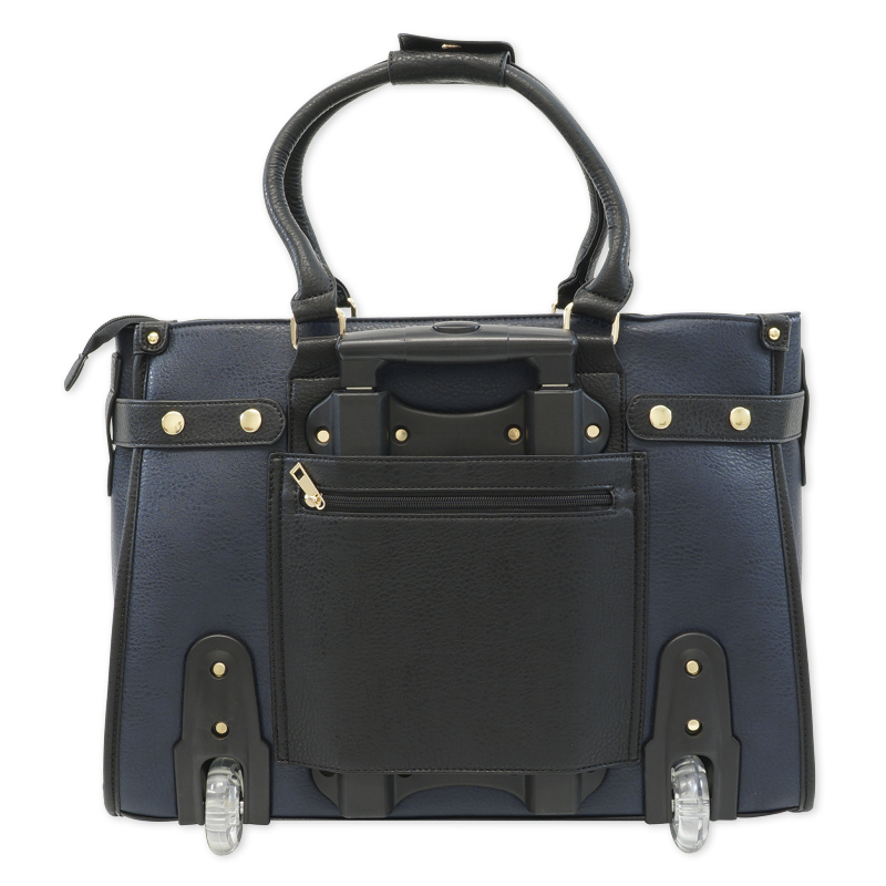 Trolley-Handtasche "Bellissima", schwarz-blau