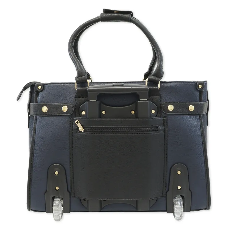 Trolley-Handtasche "Bellissima", schwarz-blau