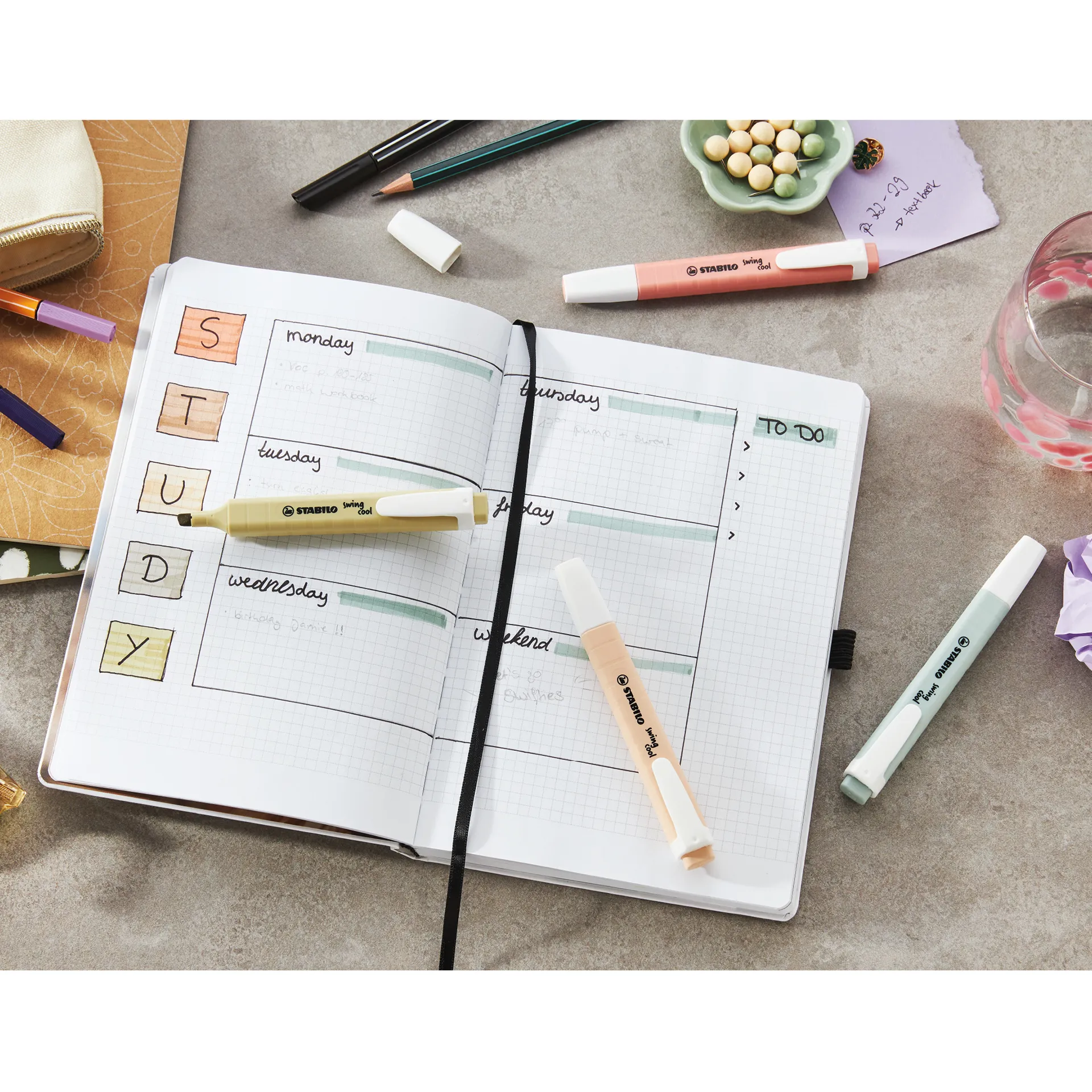 Stabilo swing cool Nature Colors Textmarker, 6-tlg.